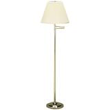 image of Art Specialty Decorative Brass Swivel Arm Floor Lamp - 19