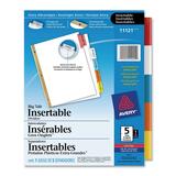 Avery WorkSaver Big Tab Insertable Tab Divider AVE11121