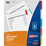 Avery Five Tab Pocket Indexes
