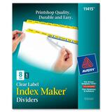 Avery Index Maker Punched Clear Label Tab Divider AVE11415