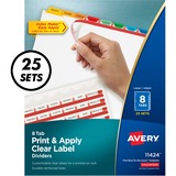 Avery Index Maker Punched Clear Label Tab Dividers