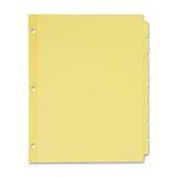 "Avery Dennison Recycled Write-On Tab Dividers - 8 Tabs Write-on - 8 Tab(s)/Set - 8.5"" x 11"" - 24 per Box - Buff"