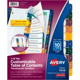 Avery Ready Index Translcnt Table Of Cont Dividers