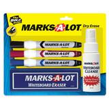 Avery Marks-A-Lot EverBold Flipchart Markers - Chisel Marker Point Style - Black Ink, Blue Ink, Red Ink - Black Barrel, Blue Barrel, Red Barrel - 3 / Set