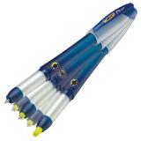 BIC DUO Ballpoint Pen & Highlighter Combo - Blue Ink, Yellow Ink - Blue Barrel - 1  Each