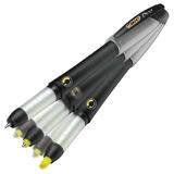 BIC DUO Ballpoint Pen & Highlighter Combo - Black Ink, Yellow Ink - Black Barrel - 1  Each