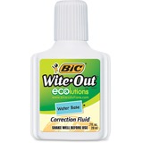 BIC Wite-Out Water-Based Correction Fluid - WOFWB12WE