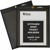 C-line Stitched Shop Ticket Holders with Black Backing