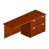 DMi Eclipse Collection Right Pedestal Credenza with Lateral File DMI7210547