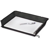 Rolodex Side-Loading Stacking Letter Tray - 3' x 10.12' x 14.75' - 1 Tier(s) - Steel - Black