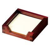 Harmony Wood Note Pad Holder, Mahogany Finish