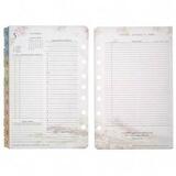 Blooms Daily Planner Refill, Two Pages per Day, 5-1/2 x 8-1/2