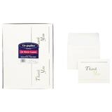 Geographics Professional Thank You Note Card 425 x 55 24 x Card Ivory