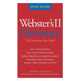 image of Houghton Mifflin 3rd Edition Webster's II Paperback Dictionary, Office Edition