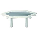 "ICEBERG WorkManager Workstation 42"" Corner Connecting Unit - 28.5"" Height x 42"" Width x 28"" Depth - Beveled Edge - Resinite - Platinum Top"