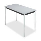 "ICEBERG OfficeWorks Utility Table - Rectangle - 29"" x 48"" x 24"" - Granite, Black"