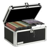 IdeaStream Multi-Media Padded Lockbox - Black, Chrome