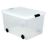 Iris Clear Storage Box with Wheels - 103051