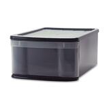 "IRIS Stacking Drawer - 4gal - External Dimensions 7.12"" Height x 17.5"" Width x 11.87"" Depth - Black"