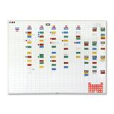 EBK-3648 - Magna Visual Economy Planner Board Kits - 48" x 36" - White