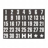 Magna Visual Magnetic Calendar Dates Indicators