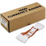 Currency Straps, Self Sealing Adhesive, 20 Lb, 1-1/4