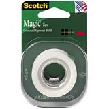 3M Scotch Magic Invisible Matte Finish Tape - 0.75" Width x 500" Length - 1" Core - Writable Surface - 1 Roll