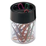 OIC 2 Compartment Desktop Paper Clip Dispenser OIC93692