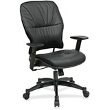 Office Star Leather Managerial Mid-Back Chairs
