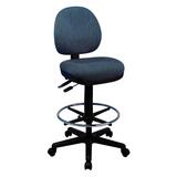 "Office Star WorkSmart DC940 Deluxe Ergonomic Drafting Chair - 19"" x 25"" x 46"""
