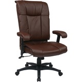 Office Star WorkSmart EX9382 Deluxe Executive High Back Leather Chair - EX93824