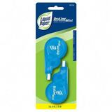 Dryline Mini Correction Tape, White, 1/5x197, Blue Dispensers, 2/pk
