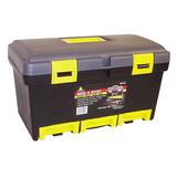 41318 - PYRAMID Heavy Duty Tool Box -  External Dimensions 10" Height x 17.5" Width x 9.5" Depth - Plastic - Black