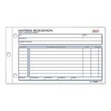 Rediform Material Requisition Purchasing Forms - 50 Sheet(s) - 3 Part - Carbonless - 4.25" x 7.87" Sheet Size - Assorted