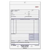 Rediform Repair Order Form - 50 Sheet(s) - 3 Part - Carbonless - 7.87" x 5.5" Sheet Size - Assorted