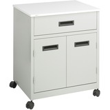 Safco Machine Stand with Drawer - Steel - Gray