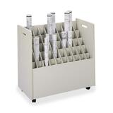Safco 50 Compartments Mobile Roll Files - 50 Roll(s)