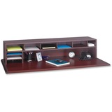 Safco Low Profile Wood Desktop Organizer - 12' x 58' x 12' - 9 Compartment(s) - Wood - Mahogany