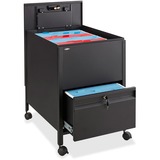 "Safco Rollaway Legal File - 4 - Steel - 30"" x 26"" x 28"" - Black"