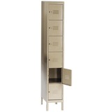 Safco Heavy-Duty Six-Tier Steel Locker - 5521TS