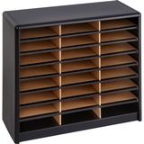 Safco 24 Compartments Value Sorter Literature Sorter - 7111BL