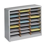 Safco 24 Compartments Value Sorter Literature Sorter - 7111GR