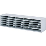 Safco E-Z Sort Sorter Module - 14.25" x 58" x 13" - 25 Compartment(s) - 7751GR