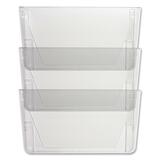 Sparco Vertical File System, 13x4x6-6/4, 3/PK, Clear