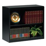 Tennsco Bookcase - 30" Height - Steel - 1 x Adjustable, 1 x Fixed Shelf(ves) - Black