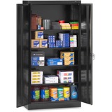 "Tennsco Full-Height Standard Storage Cabinet - 72"" Height x 36"" Width x 18"" Depth - Black"
