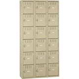 Tennsco 6-Tier Steel Box Lockers