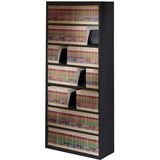 "Tennsco Welded Fixed Shelf File - 78"" Height x 34.5"" Width x 13.5"" Depth - Black"