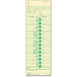 Tops Pay Receipt Time Card TOP12553