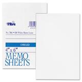 Tops White Bond Memo Sheets